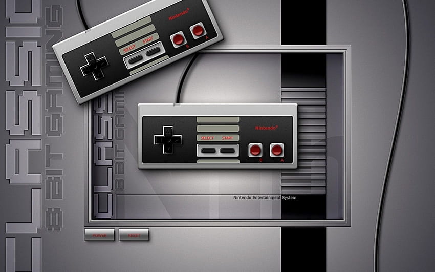 nintendo, Video, Games, Old, School, Gamepad, Controllers, Nes / and Mobile Background, Nintendo Entertainment System HD wallpaper