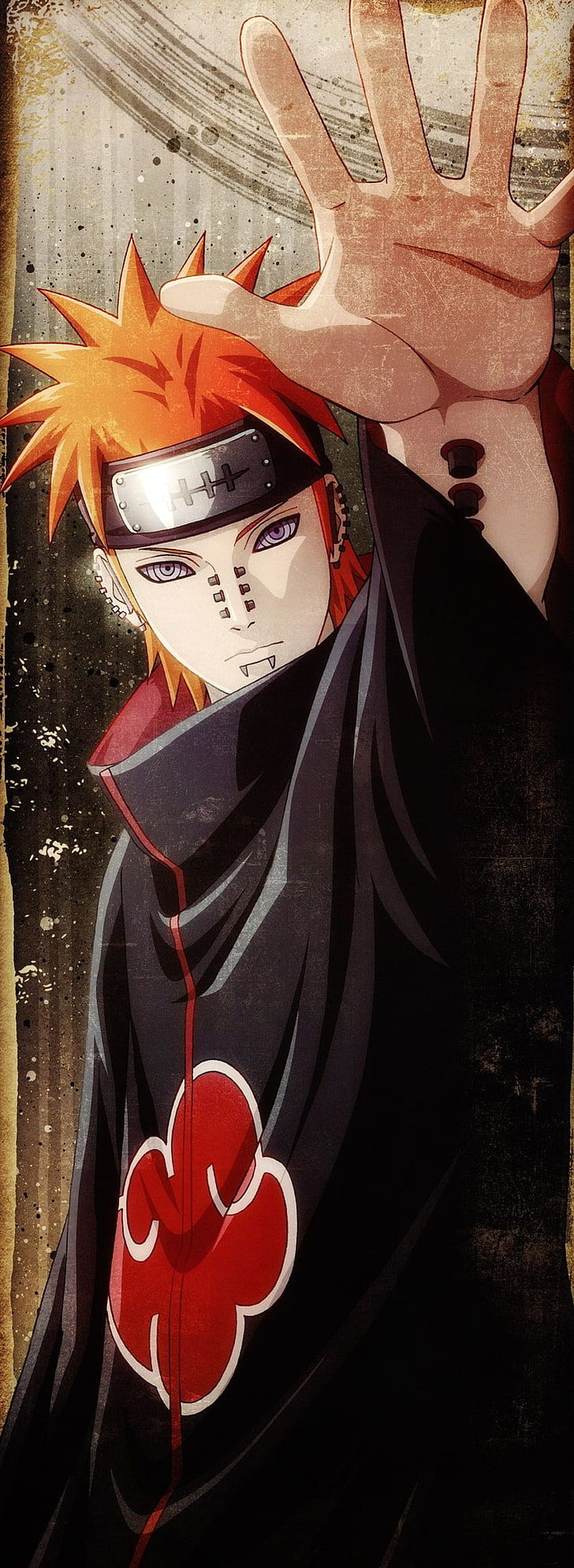 : Pain from Naruto illustration, Naruto Shippuuden, Pein, Akatsuki, Naruto Pain Mobile HD phone wallpaper