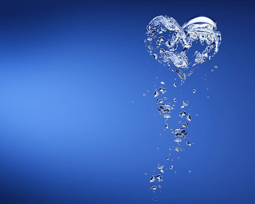 Corazón de agua Día de San Valentín The Roomer Mill fondo de pantalla