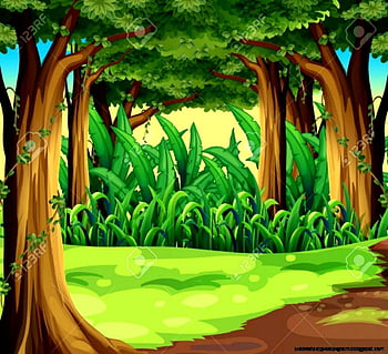 Animated Jungle Background, Cute Cartoon Forest HD wallpaper | Pxfuel