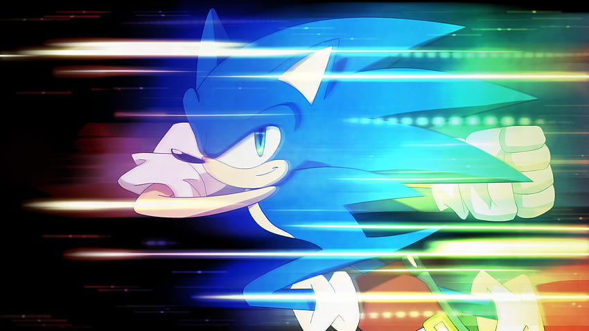 Sonic the Hedgehog, Anime Board, Sonic Running HD wallpaper