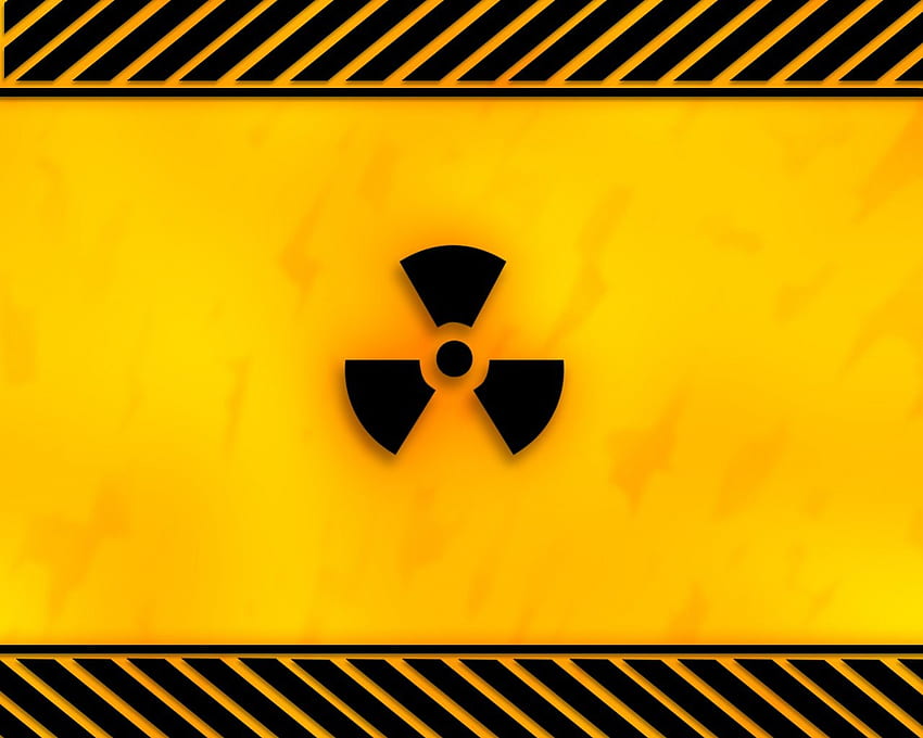 Signe nucléaire 2, atomique, attention, nucléaire, risque biologique, signe, danger, avis Fond d'écran HD