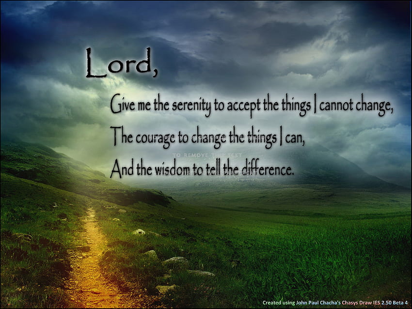 Serenity prayer wisdom accepyance nature HD wallpaper | Pxfuel