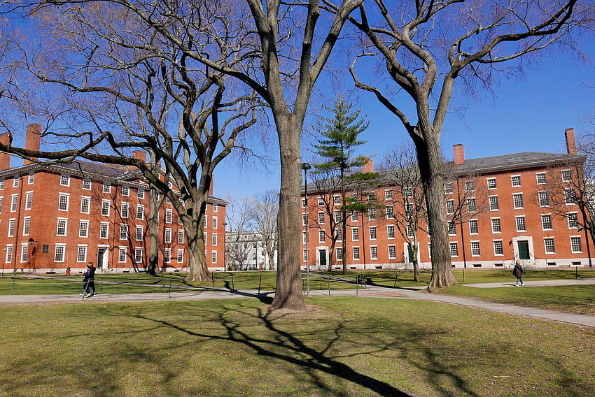 Harvard background on Zoom brings campus to life – Harvard Gazette, Harvard Business School HD wallpaper
