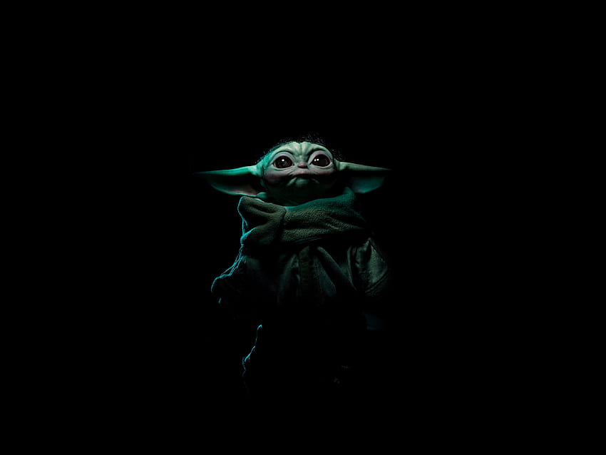 Baby Yoda, guerre stellari, fan art, 2021 Sfondo HD