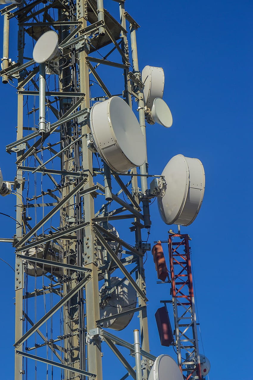 : antenna, telecommunications tower, receptor, tv, dish, repeater HD phone wallpaper