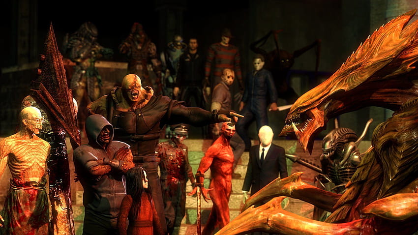 Charaktere überdauern Richard Trager Silent Hill Pyramid Head Hunter, Horrorfiguren HD-Hintergrundbild