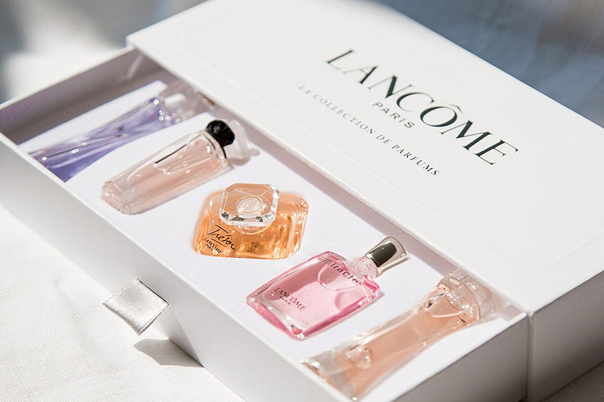 Lancome Box brand Perfume HD wallpaper