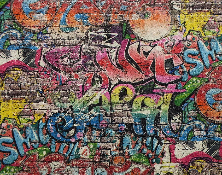 P&S Graffiti Street art Children Kids Teenager Tag Brick Wall HD wallpaper