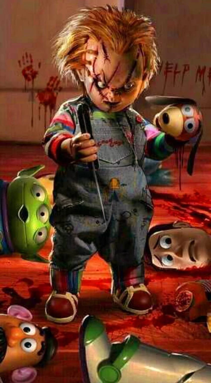 Chucky Art, Scary Chucky HD phone wallpaper