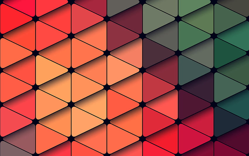 pola segitiga, , bentuk geometris, latar belakang dengan segitiga, tekstur geometris, segitiga, pola geometris dengan resolusi . Kualitas tinggi Wallpaper HD