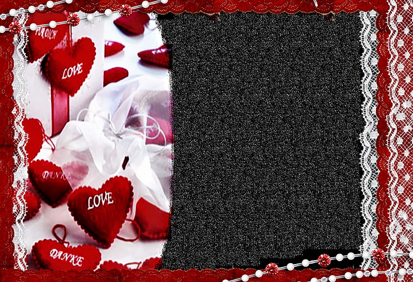 Moldura I Love You de alta qualidade - coração de amor. PNG em tamanho real papel de parede HD