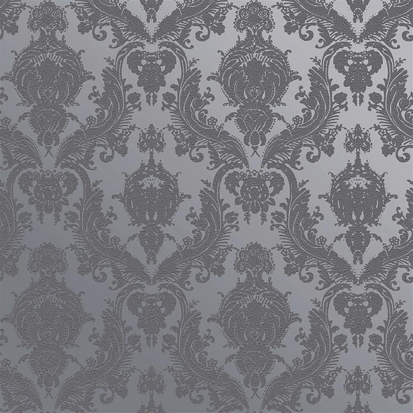 Damask Modern Classic Blue Light Grey, Turquoise and Grey HD phone wallpaper