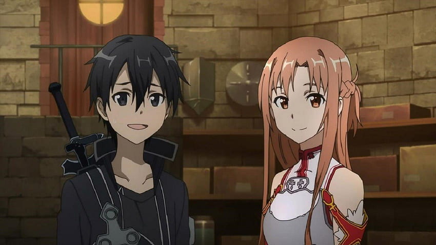 Asuna y Kirito, Asuna, SAO, Sword Art Online, Kirito fondo de pantalla