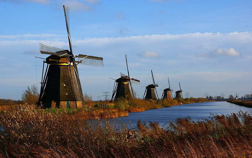 ... Dutch Windmill - afari HD wallpaper