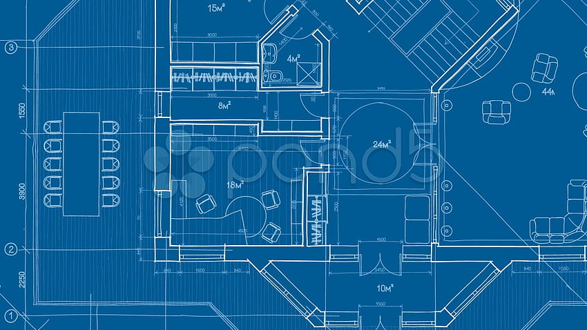 Drafting, Engineering Blueprint HD wallpaper