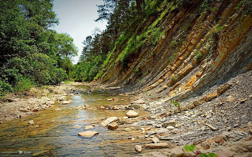 ธรรมชาติ แม่น้ำ หิน ภูเขา ชายฝั่ง ฝั่ง วอลล์เปเปอร์ HD