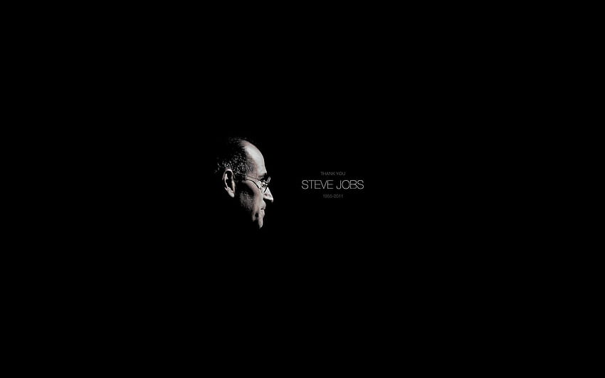 Steve Jobs - . Trabalhos de Steve, Fundo preto, Trabalhos de Steve papel de parede HD