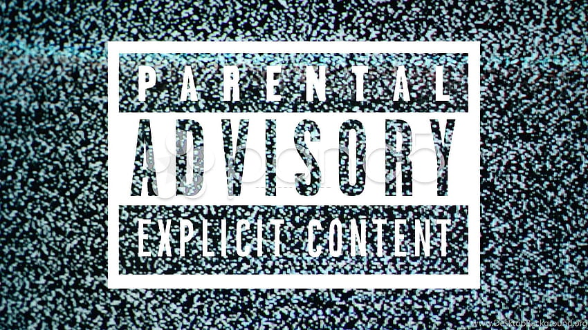 Parental Advisory Label Explicit Content Label On Tv Noise. Background, Parental Advisory Logo HD wallpaper