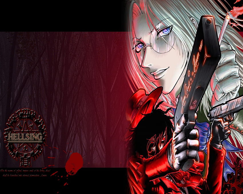 Hellsing, grafika, alucard, piekielny śpiew, anime Tapeta HD