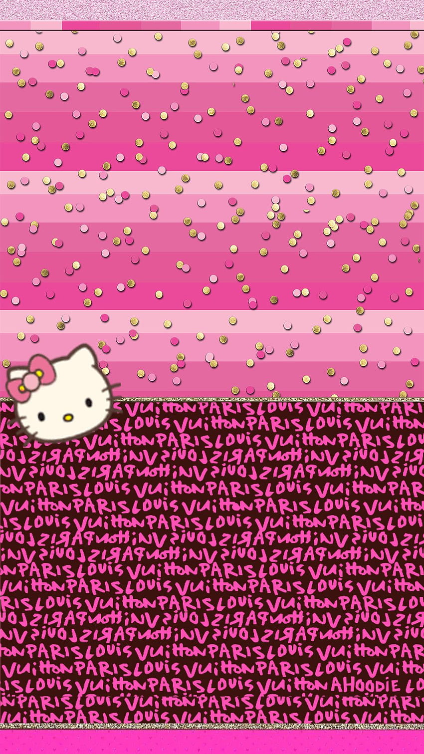 Download Sanrio Characters And Louis Vuitton Phone Wallpaper