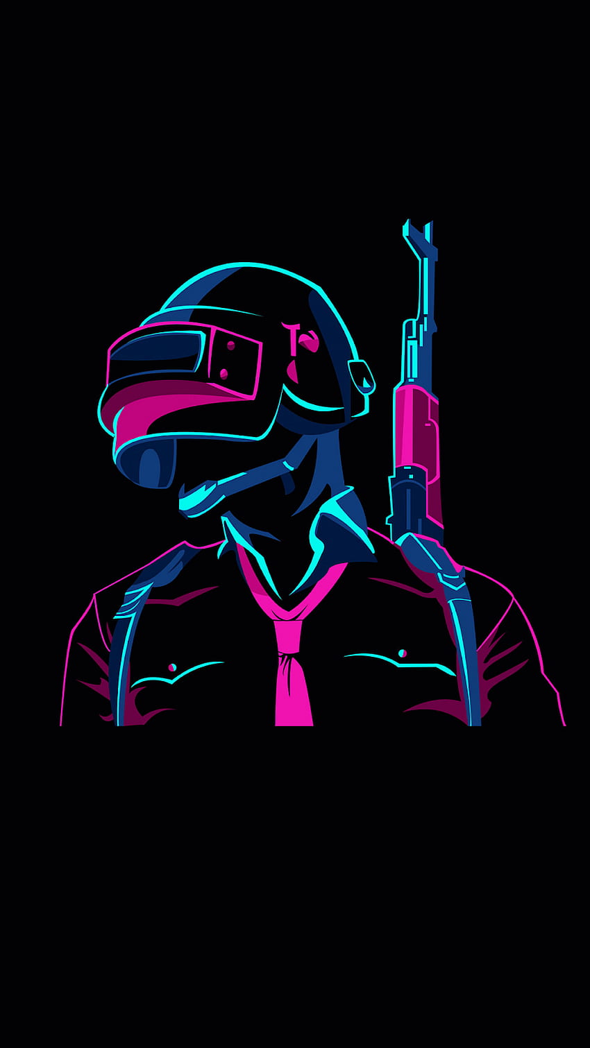 Pubg black mobile. ize. Neon , Android , Gaming HD phone wallpaper ...