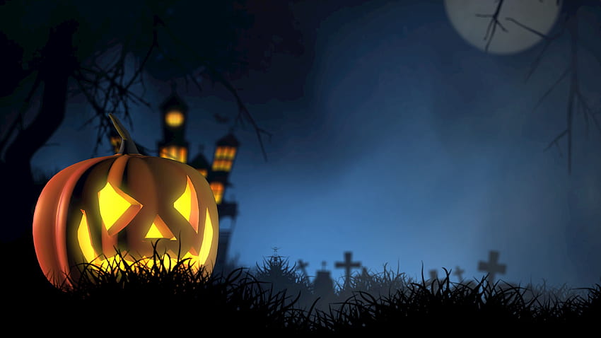 Holidays, Halloween, Autumn, Pumpkin, Face, Spooky, Eerie HD wallpaper