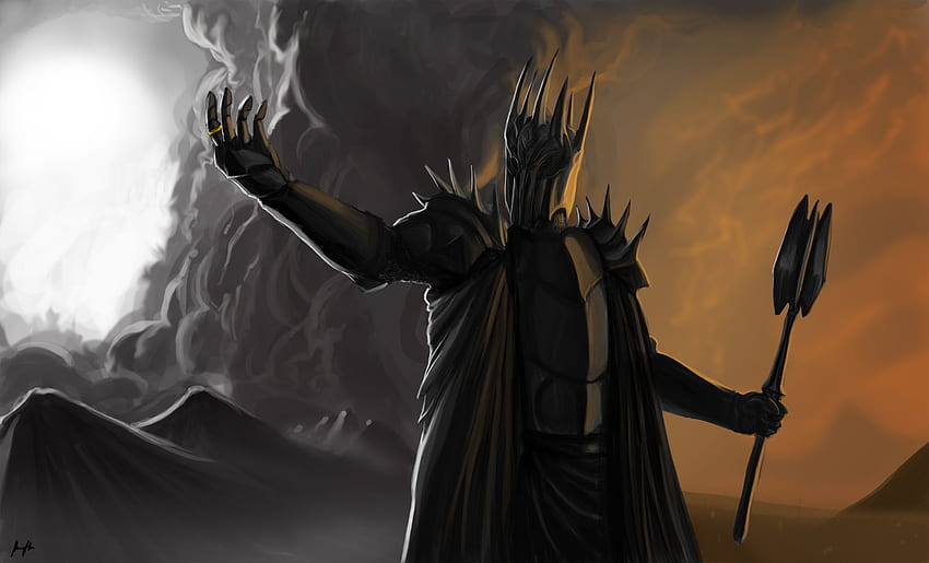 Sauron in his physical form . Background, 1980X1200 HD wallpaper