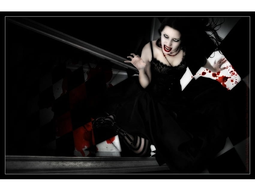 Vampire, bloodsucker, blood, vampirism HD wallpaper