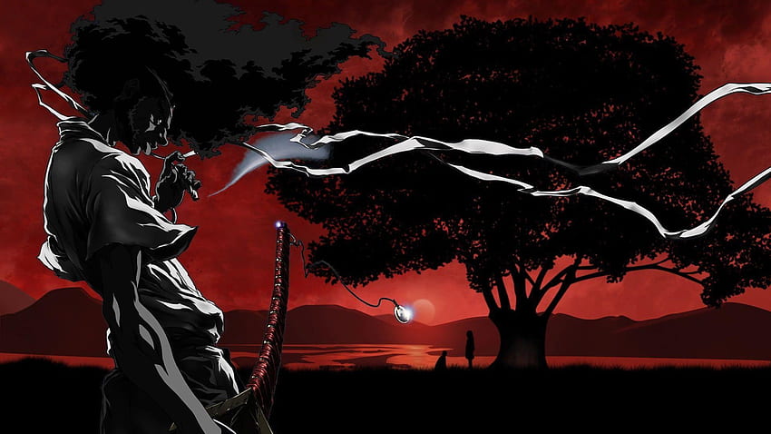 Afro-Samurai-Hintergrund. Afro-Punk, Afro-Samurai und Afro-Schönheit, Dämonen-Samurai HD-Hintergrundbild