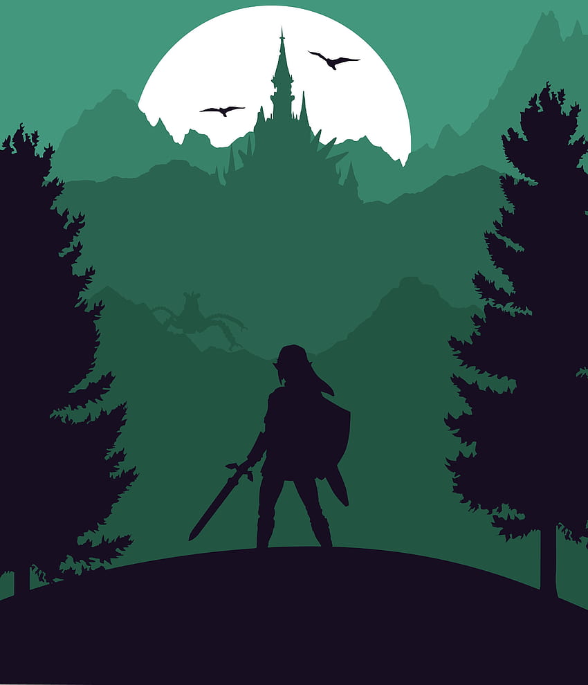 Poster minimalis Legend of Zelda (umpan balik dihargai) (OC): zelda wallpaper ponsel HD