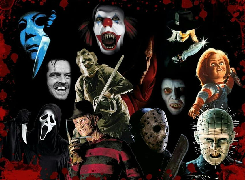 Il tuo killer di film horror preferito, icone horror Sfondo HD
