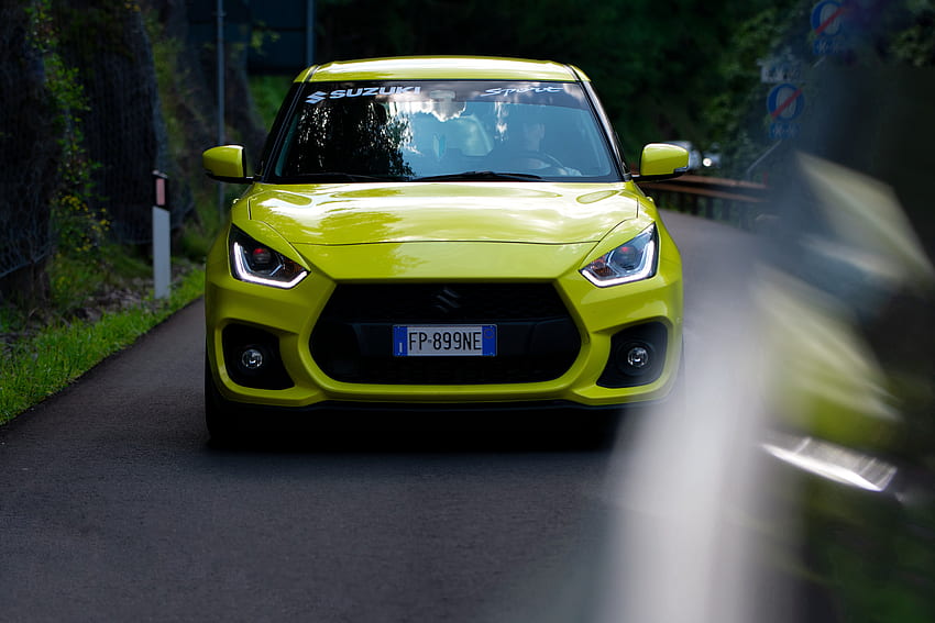 Suzuki Swift Sport, tuning, motor_vehicle, car, yellow, Suzuki_Swift, Suzuki_Swift_Sport HD wallpaper