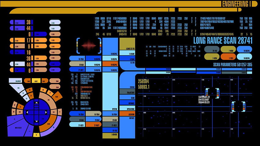 LCARS, Console Star Trek Fond d'écran HD