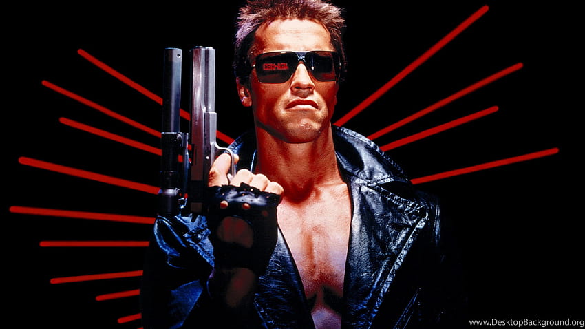 Terminator, Arnold Schwarzenegger. Hintergrund, Arnold Schwarzenegger Terminator HD-Hintergrundbild