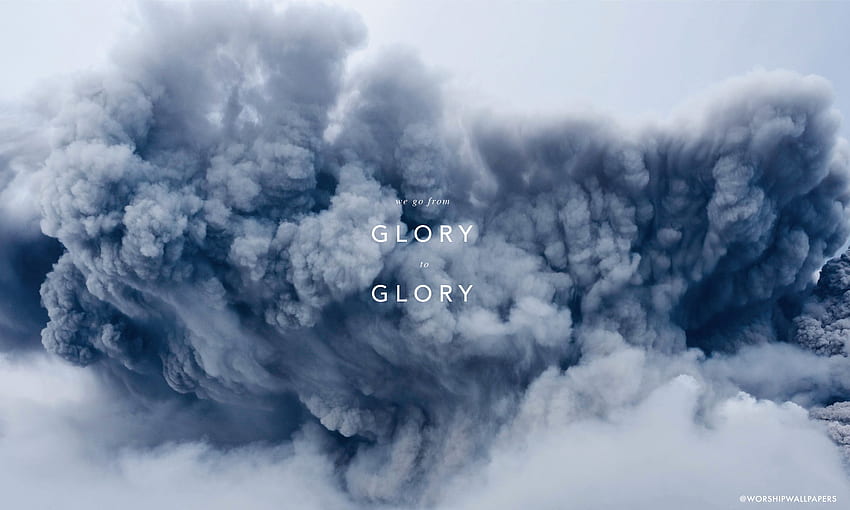 Лаптоп Glory To Glory - фон за лаптоп с библейски стих, библейски стихове HD тапет