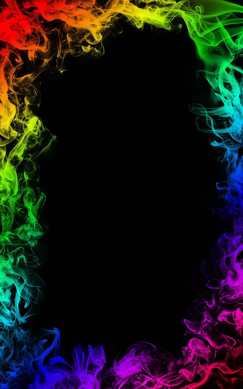 extracto, humo, multicolor, abigarrado, humo coloreado, humo coloreado, marco fondo de pantalla del teléfono