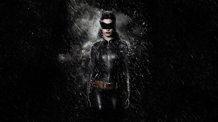 Anne Hathaway dark Catwoman Batman The Dark Knight Rises ., Darkness Rises HD wallpaper