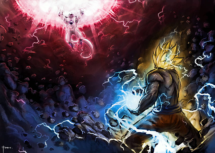 Goku vs Vegeta by David Steinbach