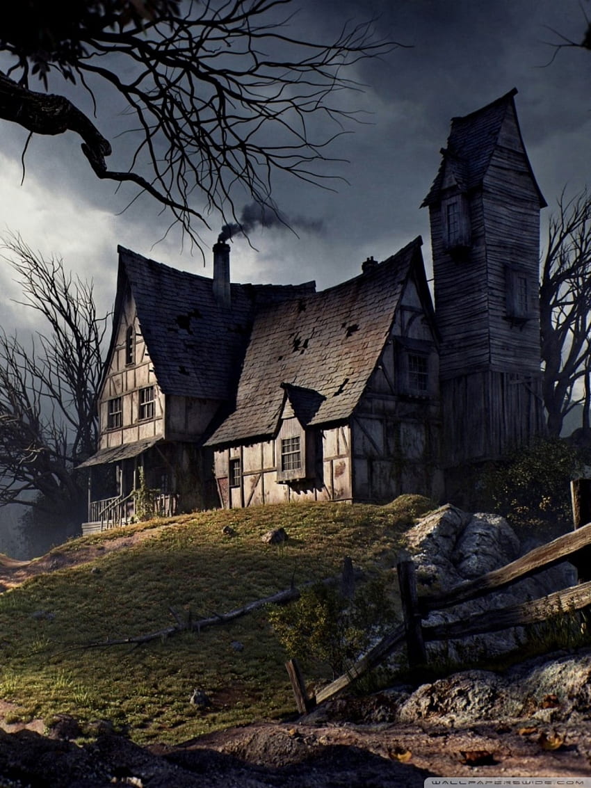 Halloween Haunted House Ultra Background for U TV : Multi Display, Dual Monitor : Tablet : Smartphone, Haunted House iPhone HD phone wallpaper
