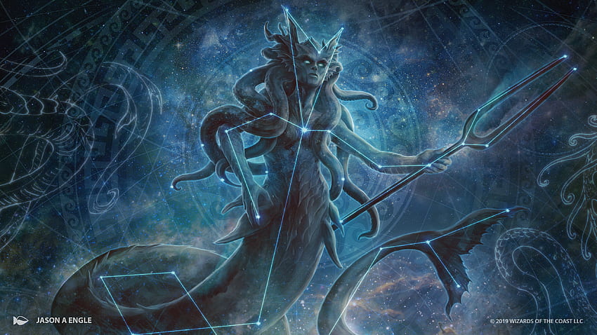Secret Lair: Theros Stargazing Art from Magic World Championship XXVI, God Art HD wallpaper