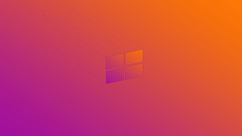 Windows 10 X Minimal Logo Resolution , , Background, and, Orange Windows Logo HD wallpaper