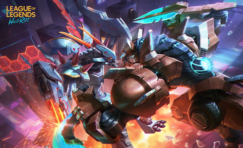 ArtStation - League of Legends: Wild Rift - Mecha Battle(Kha'Zix VS Rengar) HD wallpaper