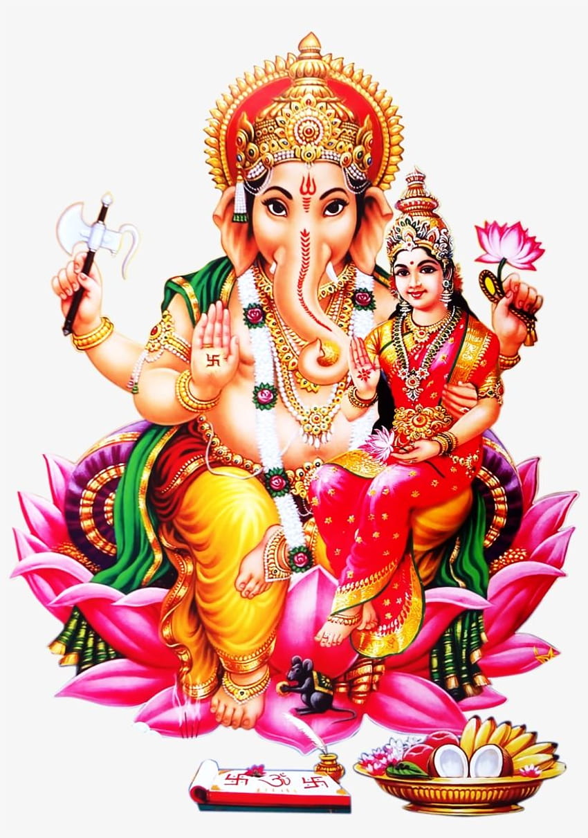 Lord Ganesh Png 투명 및 클립 아트 - Lakshmi Ganapathi - 투명 PNG, Ganapathy HD 전화 배경 화면