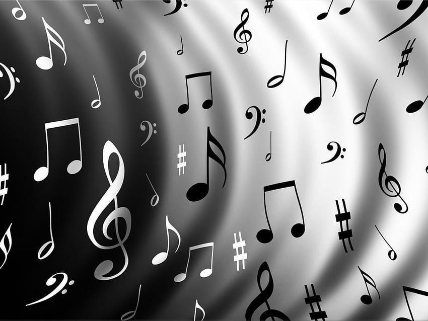 Best Black And White Music Notes, Black Music HD wallpaper