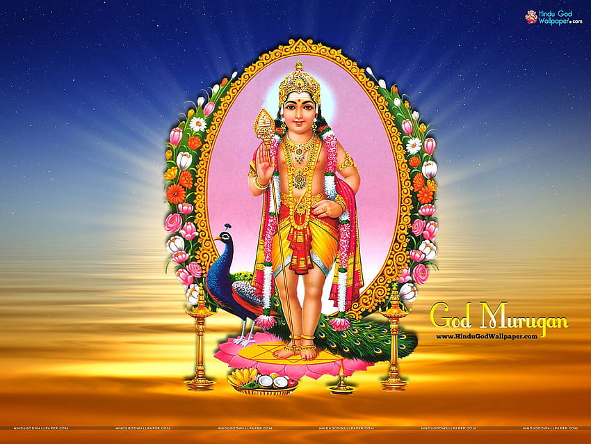 Тамилски бог Муруган, &. Господ Муруган, Господ Муруган, Господ Шива, Картикея HD тапет