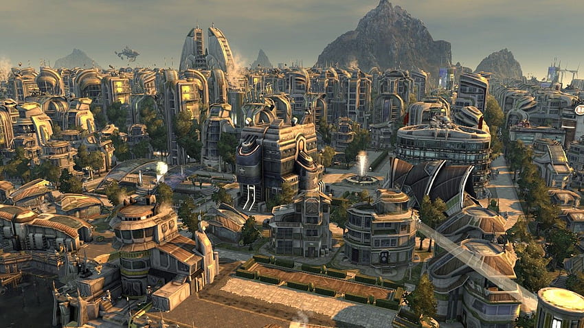 Dystopian Futuristic Background Kecbio, Dystopian City HD wallpaper