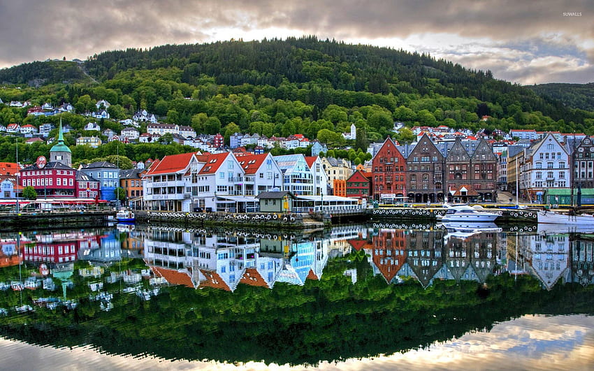 Bergen, Bergen Noruega papel de parede HD
