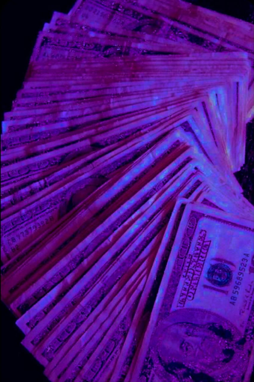 money baddie money purple w 2021 roku. Fioletowy iPhone, różowy i niebieski, fioletowa estetyka Tapeta na telefon HD