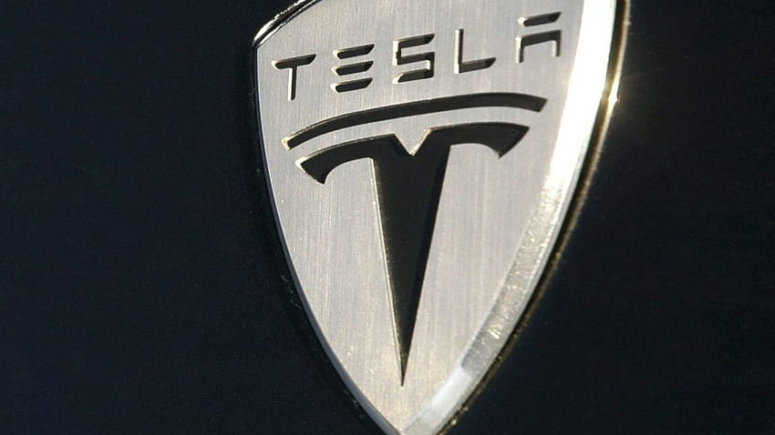 Le cours de l'action Tesla en baisse de 15%, Tesla Symbol Fond d'écran HD